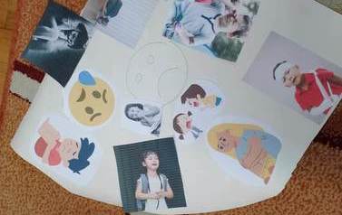 Emocje w życiu codziennym - zajęcia z psychologiem ( tworzymy kolaż emocji) Grupa Krasnale 9