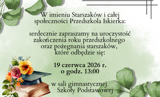 Zdjęcie do Uroczystość zakończenie roku przedszkolnego